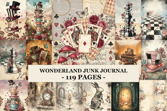 Download Wonderland Junk Journal - Junk journal Collection