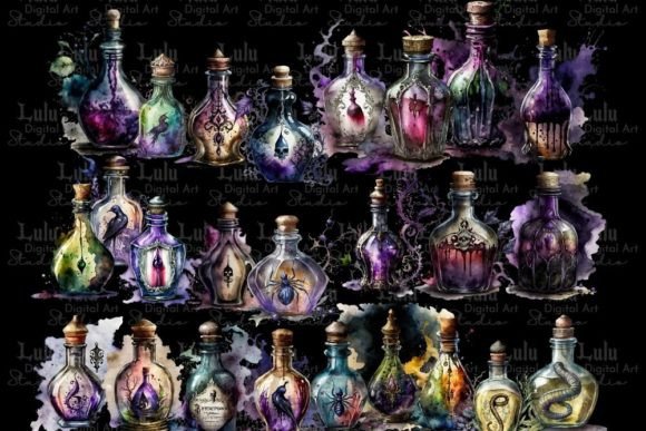 Download Dark Magic Potions, Gothic Witch - Witch Collection
