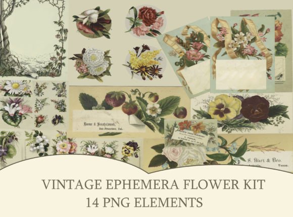 Download Junk Journal Vintage Ephemera Printable - Junk journal Collection