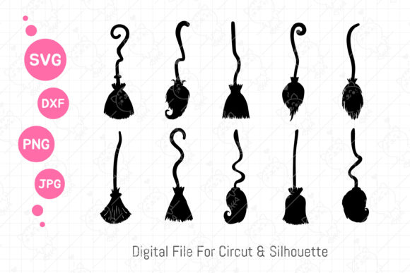 Download Halloween Witch Broom Silhouette Svg - Witch Collection