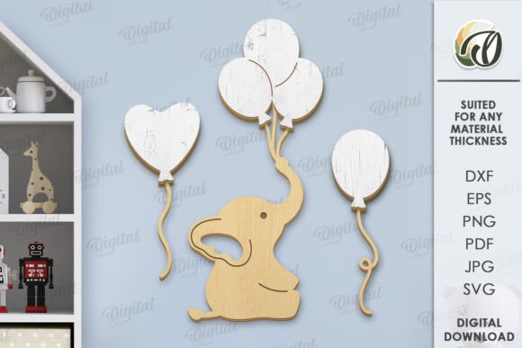 Download 3D Nursery Decor Set Laser Cut - Nursery decor Collection